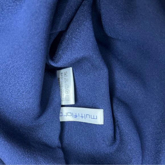 Multiflora Lace Dress With Satin Bow Accents On Sleeves Sheer Back Sz S - Picture 7 of 9